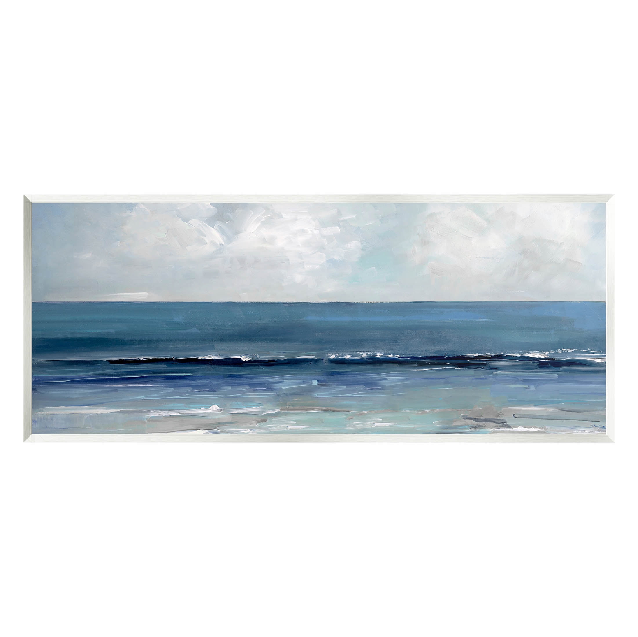Stupell Industries Cloudy Ocean Waves Horizon Painting Unframed Art Print Wall Art, Design by Sally Swatland