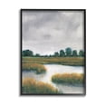 thumbnail image 1 of Stupell Industries Cloudy Rural Marsh Landscape Painting Black Framed Art Print Wall Art, Design by Tim OToole, 1 of 8