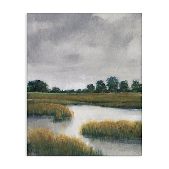 Stupell Industries Transitional Cloudy Rural Marsh Landscape Canvas Art, 30 x 40, by Tim O'Toole