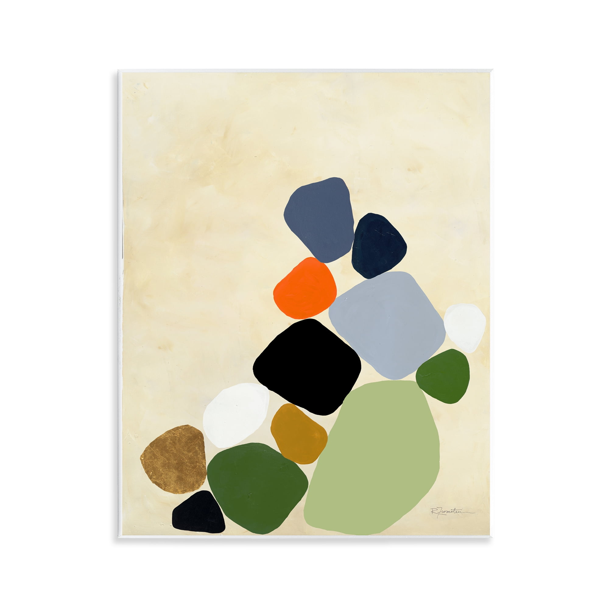Stupell Industries Cluster of Minimal Pebbles Wall Plaque Art, design by Ruth Fromstein