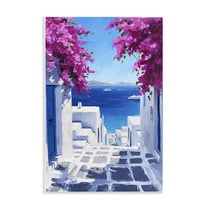 Stupell Industries Coastal Architecture Town Buildings & Architecture Painting Unframed Art Print Wall Art, 10 x 15