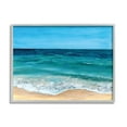thumbnail image 1 of Stupell Industries Coastal Beach Foam Nature Painting Gray Framed Art Print Wall Art, 14 x 11, 1 of 8