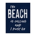 thumbnail image 1 of Stupell Industries Coastal Beach Is Calling Summer Sentiment Canvas Art, 16 x 20, by Lettered and Lined, 1 of 8