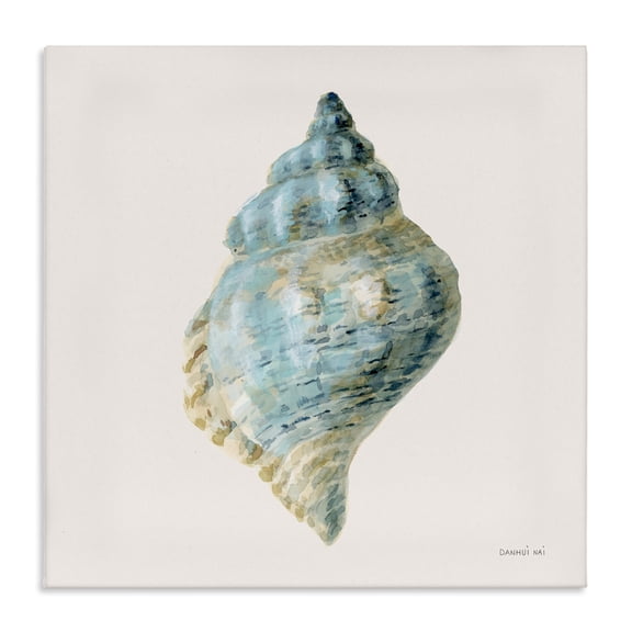 Stupell Industries Coastal Bliss Conch Shell Canvas Wall Art design by Danhui Nai, 24 x 24