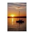 thumbnail image 1 of Stupell Industries Coastal Boat Ride at Sunset Canvas Art, 20 x 30, by Dennis Frates, 1 of 8