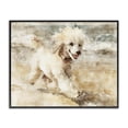 thumbnail image 1 of Stupell Industries Coastal Coastal Breeze & Poodle Black Framed Giclee Art, 30 x 24, by Svetlana Aleynikova, 1 of 8