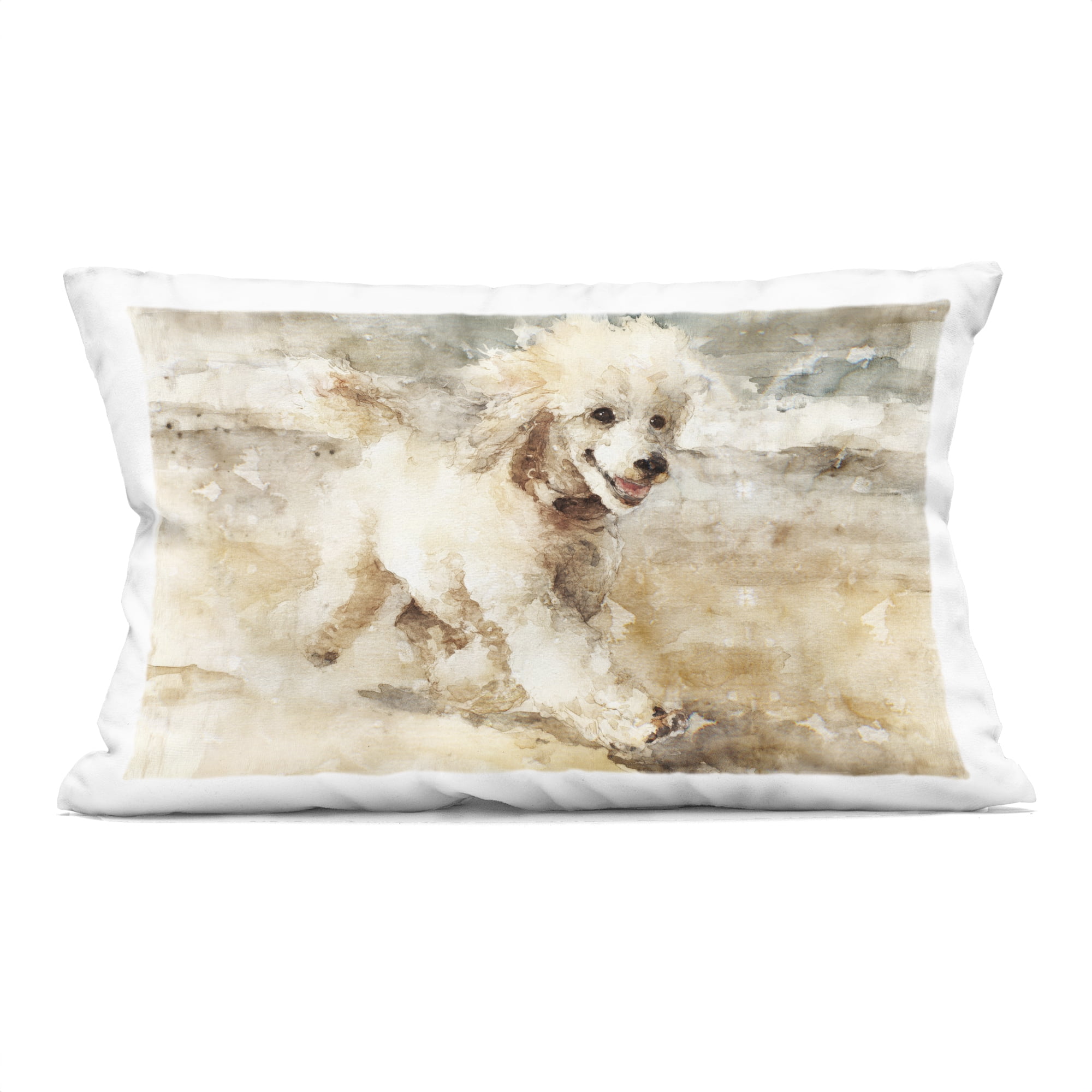 Stupell Industries Coastal Breeze & Poodle Decorative Printed Throw Pillow, design by Svetlana Aleynikova