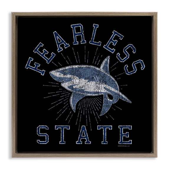 Stupell Industries Coastal Brown Floating Frame Canvas Art, 18 x 18, by Spirit Animals/Life Is High