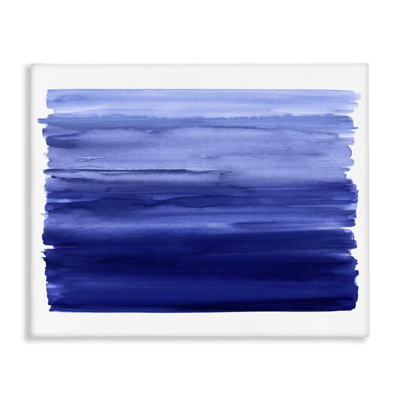 Stupell Industries Coastal Brushed Blue Gradient Form Canvas Art, 20 x 16, by Allie Corbin