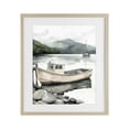 thumbnail image 1 of Stupell Industries Rustic Lodge Coastal Calm Docked Boat Birch Framed Print Under Glass, 13 x 16, by Riley B, 1 of 8