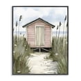 thumbnail image 1 of Stupell Industries Coastal Coastal Calm Pink Beach Hut Black Framed Giclee Art, 11 x 14, by Riley B, 1 of 8