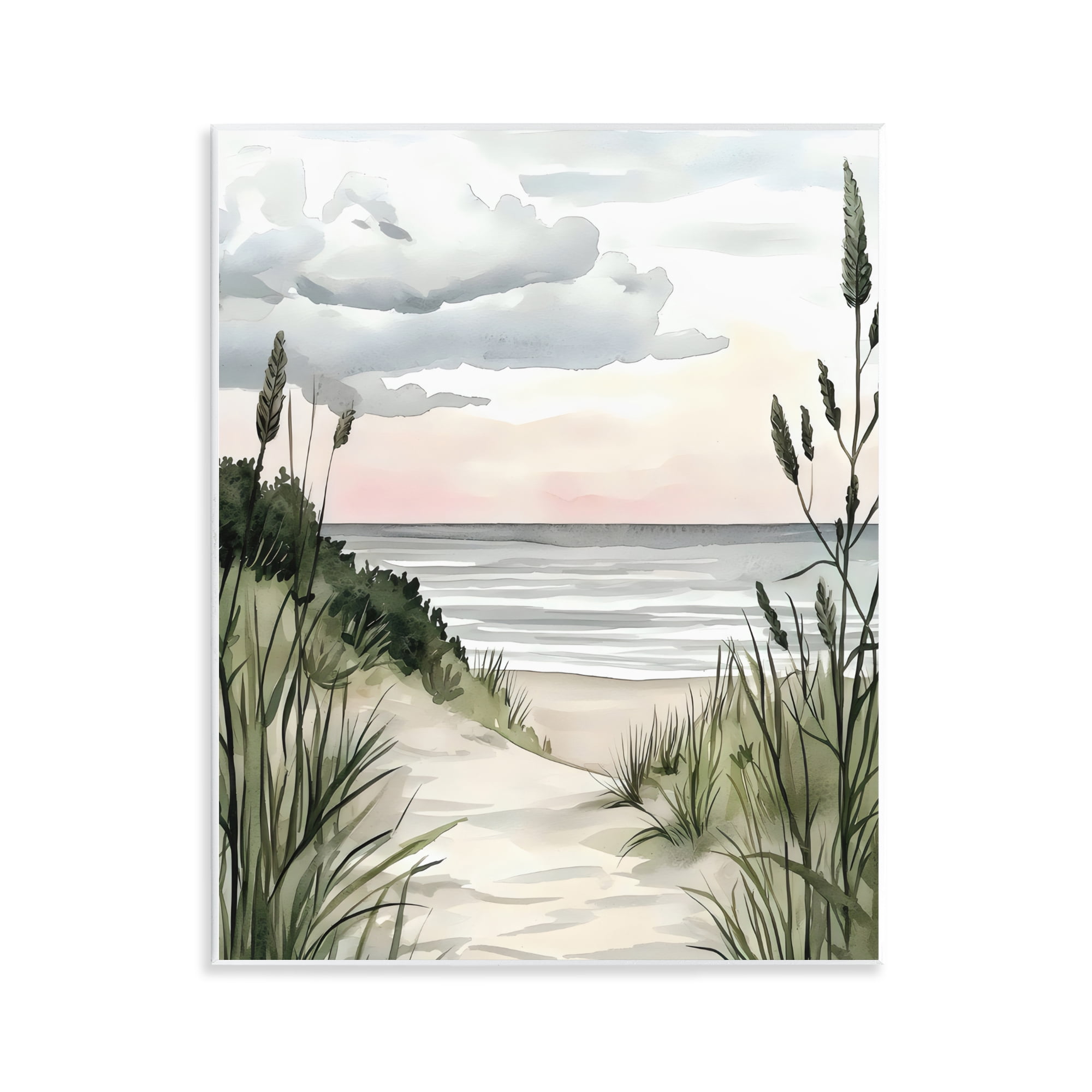 Stupell Industries Coastal Calm Seaside Dunes Wall Plaque Art, design by Riley B
