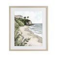 thumbnail image 1 of Stupell Industries Tropical Coastal Calm Villa on Bluff Birch Framed Print Under Glass, 13 x 16, by Riley B, 1 of 8