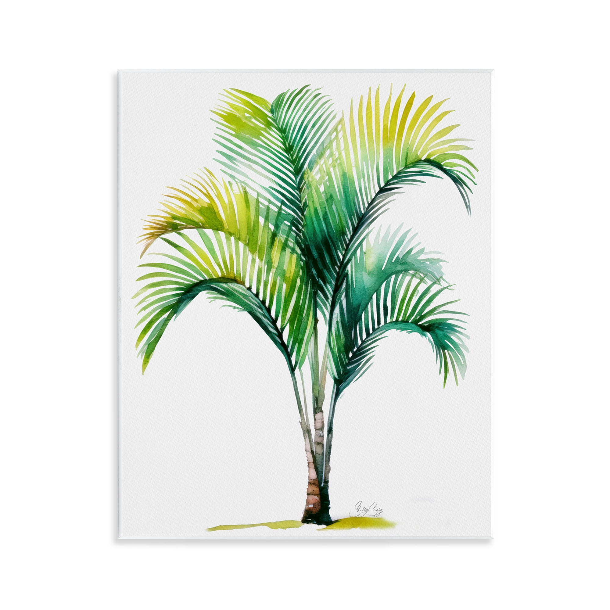 Stupell Industries Coastal Canopy Palm Tree Wall Plaque Art, design by ...