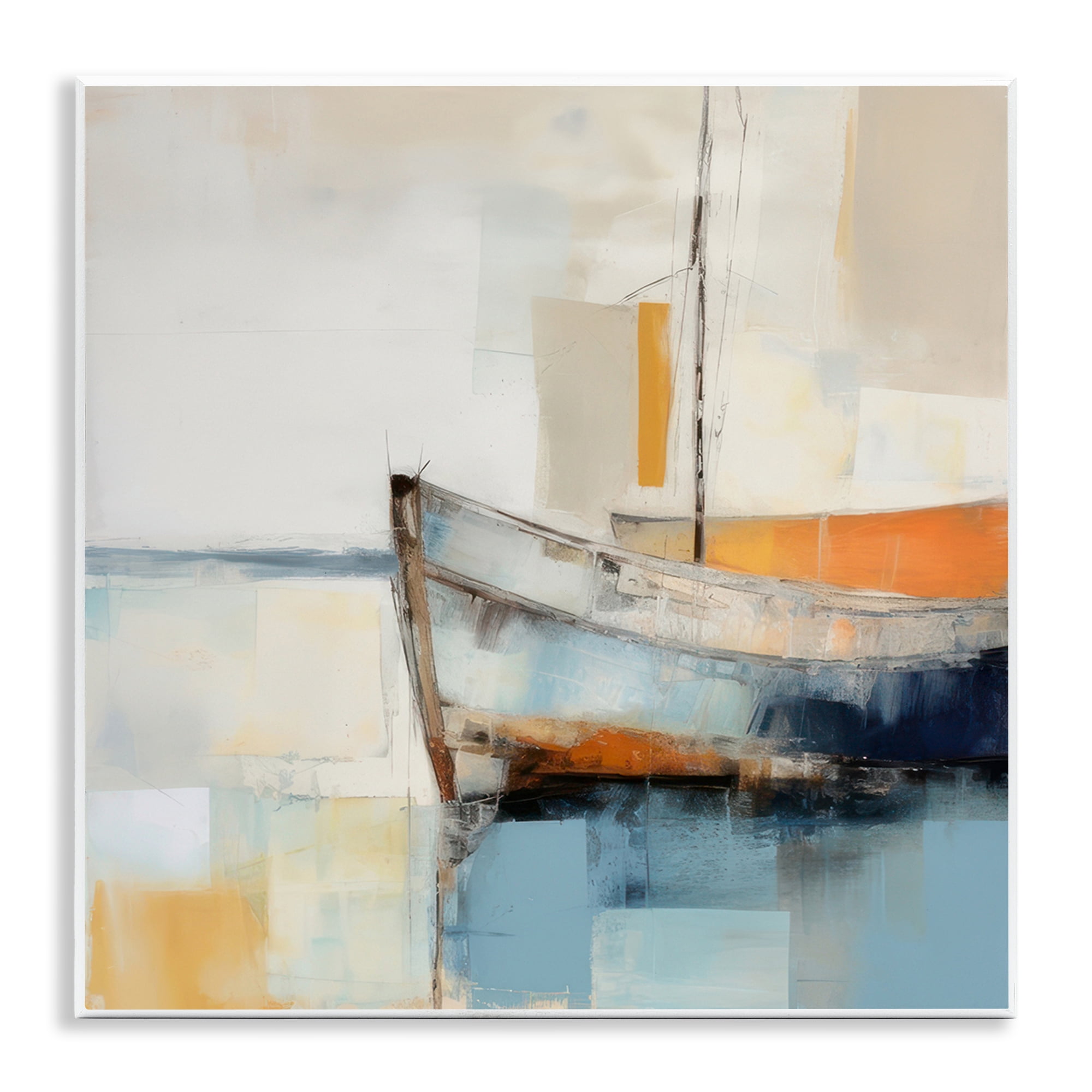 Stupell Industries Coastal Charm Expedition Nautical & Beach Painting Unframed Art Print Wall Art, 12 x 12
