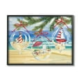 thumbnail image 1 of Stupell Industries Coastal Christmas Ornaments Holiday Painting Black Framed Art Print Wall Art, 14 x 11, 1 of 9