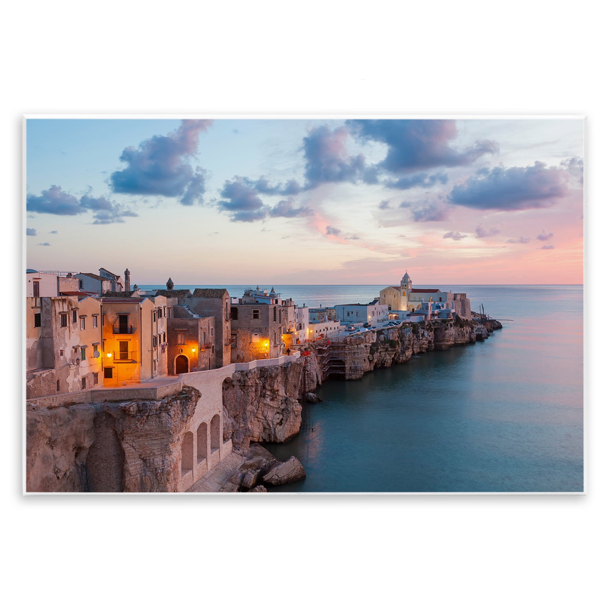 Stupell Industries Coastal City Architecture Cities & Countries Photography Unframed Art Print Wall Art, 19 x 13