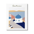 thumbnail image 1 of Stupell Industries Coastal Cliff Town Santorini Minimalistic Travel Illustration ,16 x 20, Design by Melissa Wang, 1 of 5