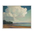 thumbnail image 1 of Stupell Industries Coastal Clouds over Extensive Beach White Framed Giclee Art, 30 x 24, by Elara Yasna, 1 of 7