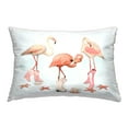 thumbnail image 1 of Stupell Industries Coastal Cowgirl Flamingos Decorative Printed Throw Pillow Design by Ziwei Li, 1 of 5