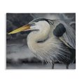 thumbnail image 1 of Stupell Industries Coastal Dark Heron Portrait Canvas Art, 20 x 16, by Grace Popp, 1 of 6
