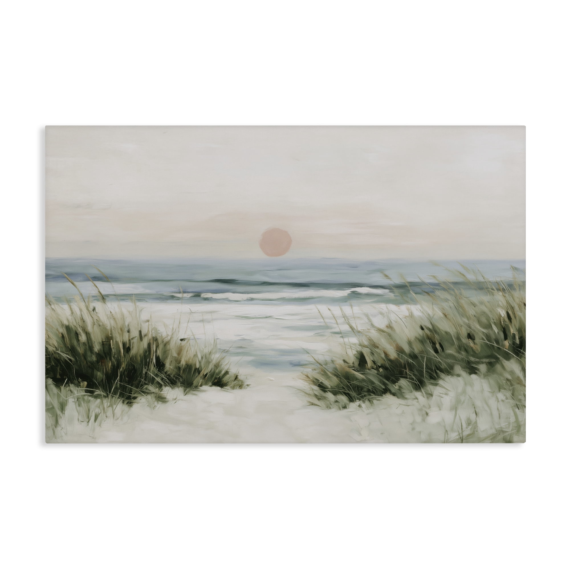 Stupell Industries Coastal Dunes with Wild Beach Grass Canvas Wall Art, design by Chromatic Storm Studio