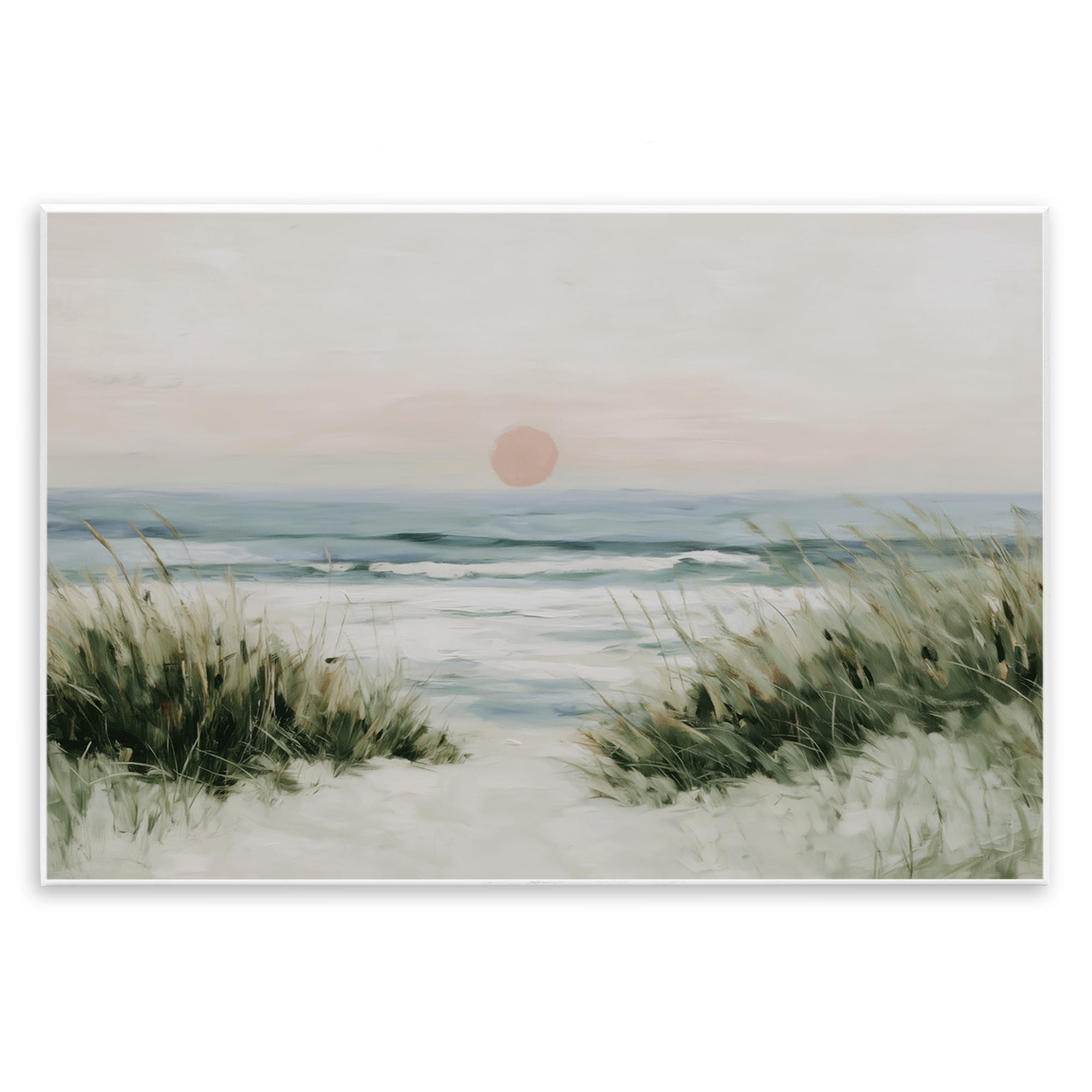 Stupell Industries Coastal Dunes with Wild Beach Grass Wall Plaque Art, design by Chromatic Storm Studio