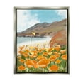 thumbnail image 1 of Stupell Industries Coastal Flower Meadow Blooming Graphic Art Luster Gray Floating Framed Canvas Print Wall Art, Design by Ashley Singleton, 1 of 6
