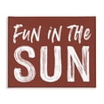 thumbnail image 1 of Stupell Industries Coastal Fun In Sun Brown Sentiment Canvas Art, 40 x 30, by Lettered and Lined, 1 of 8
