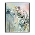 thumbnail image 1 of Stupell Industries Coastal Gazing Jungle Leopard Black Framed Giclee Art, 16 x 20, by Kim Allen, 1 of 7
