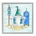 thumbnail image 1 of Stupell Industries Coastal Gnome Beach Life Relaxing Graphic Art Gray Framed Art Print Wall Art, Design by Paul Brent, 1 of 8
