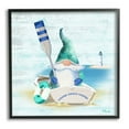 thumbnail image 1 of Stupell Industries Coastal Gnome Blue Row Boat Graphic Art Black Framed Art Print Wall Art, Design by Paul Brent, 1 of 7
