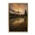 thumbnail image 1 of Stupell Industries Coastal Golden Autumn Sunset over Lake Gold Floating Frame Canvas Art, 17 x 25, by Martin Podt, 1 of 8