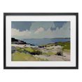 thumbnail image 1 of Stupell Industries Coastal Coastal Green Breeze Black Framed Print Under Glass, 20 x 14, by Elara Yasna, 1 of 8