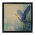 thumbnail image 1 of Stupell Industries Coastal Heron Lifting Off Black Floating Frame Canvas Art, 25 x 25, by Floy Zittin, 1 of 6