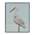 thumbnail image 1 of Stupell Industries Tropical Coastal Heron Muted Blue Black Framed Giclee Art, 11 x 14, by Julie DeRice, 1 of 8
