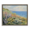 thumbnail image 1 of Stupell Industries Coastal Hyacinth Garden Brown Framed Floater Canvas Wall Art design by Petal Prints Design, 25 x 31, 1 of 9