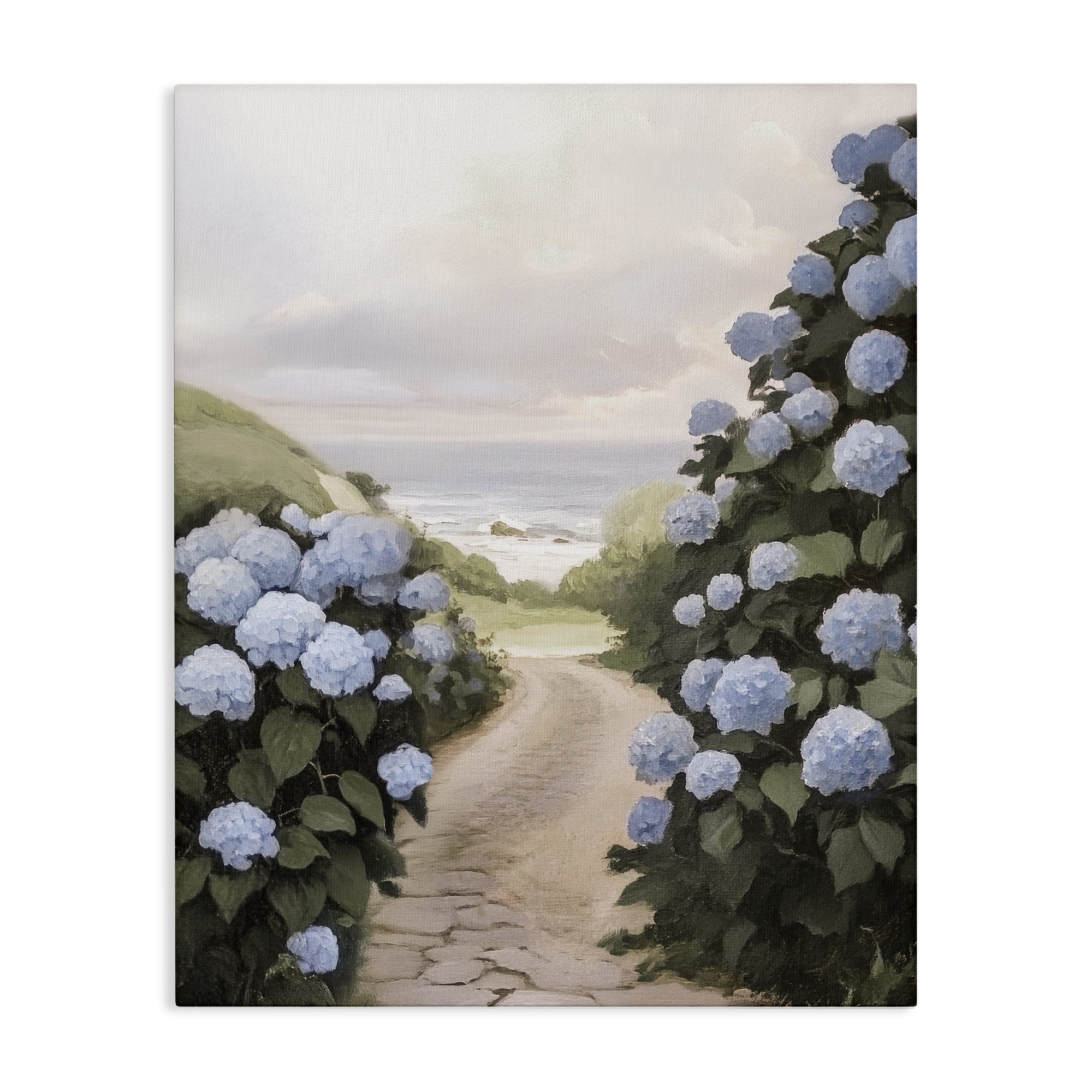 Stupell Industries Coastal Hydrangea Pathway Canvas Wall Art, design by Sisi and Seb