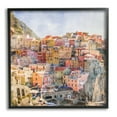 thumbnail image 1 of Stupell Industries Coastal Italian Town Travel & Places Painting Black Framed Art Print Wall Art, 17 x 17, 1 of 9