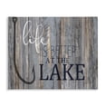 thumbnail image 1 of Stupell Industries Coastal Life's Better at Lake Phrase Canvas Art, 20 x 16, by Kim Allen, 1 of 8