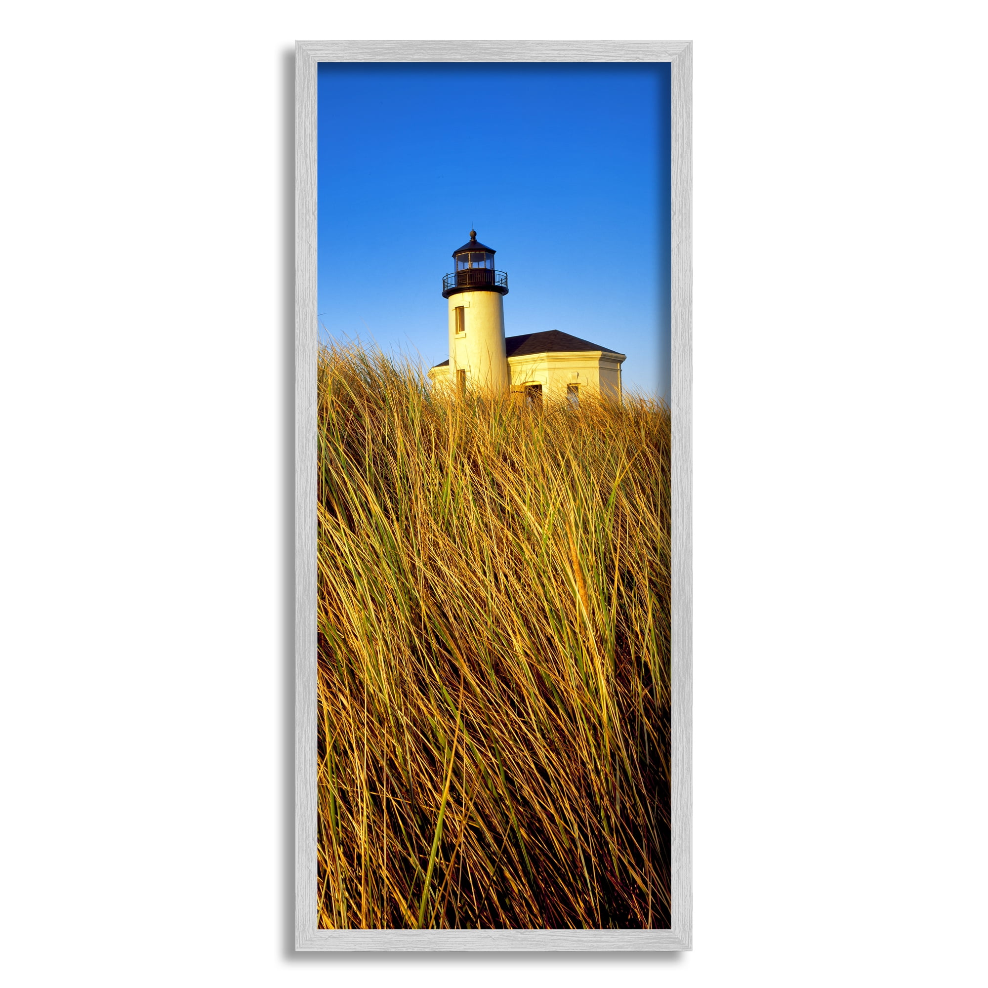 Stupell Industries Coastal Lighthouse Photography Coastal Photography Gray Framed Art Print Wall Art