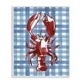thumbnail image 1 of Stupell Industries Coastal Lobster on Plaid Animals Painting White Framed Art Print Wall Art, 11 x 14, 1 of 2