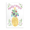 Strainese Stupell Industries Coastal Merry & Bright Ornamental Pineapple ...