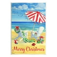 thumbnail image 1 of Stupell Industries Coastal Merry Christmas Holiday Painting Unframed Art Print Wall Art, 10 x 15, 1 of 7