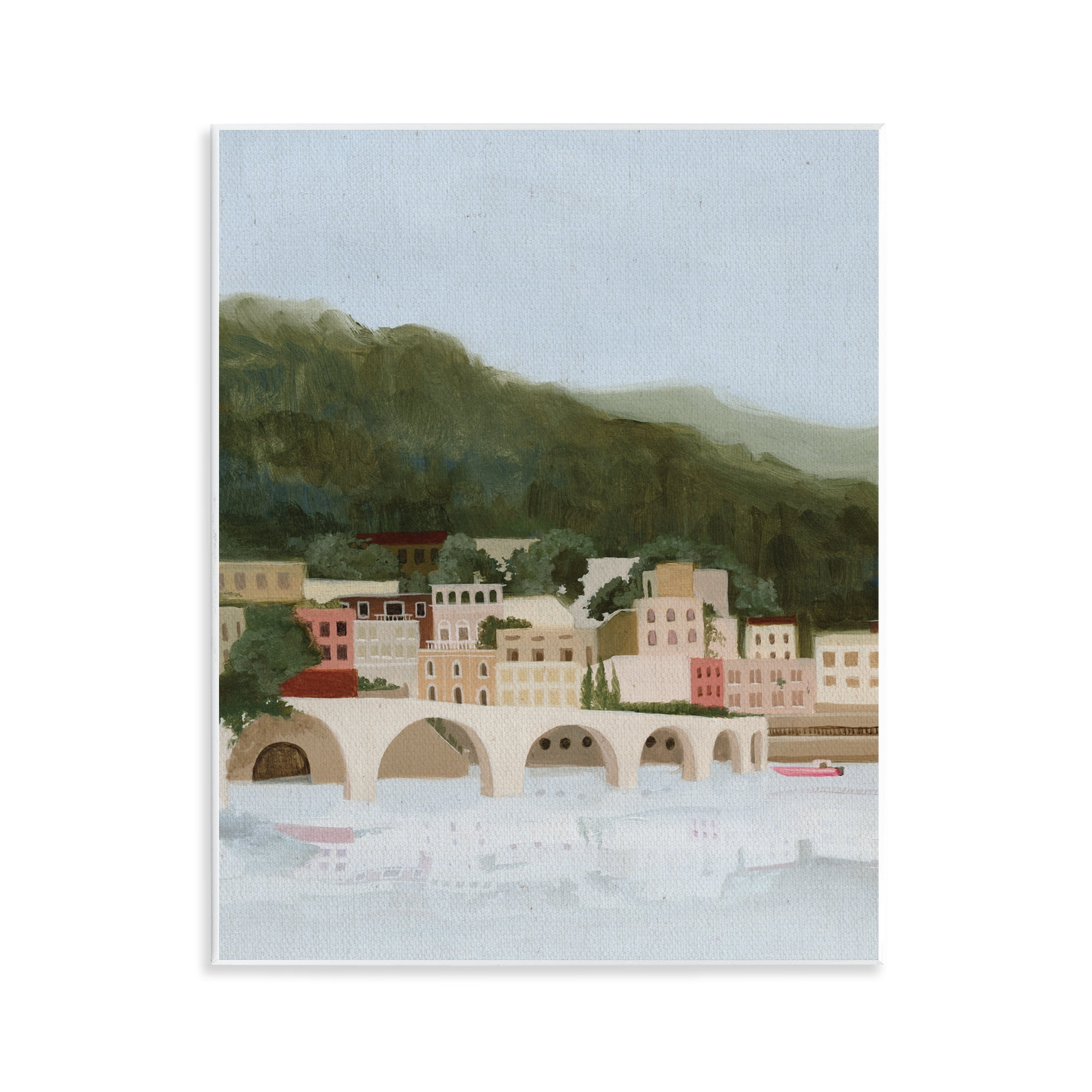 Stupell Industries Coastal Mountains By Sea Wall Plaque Art, design by Grace Popp