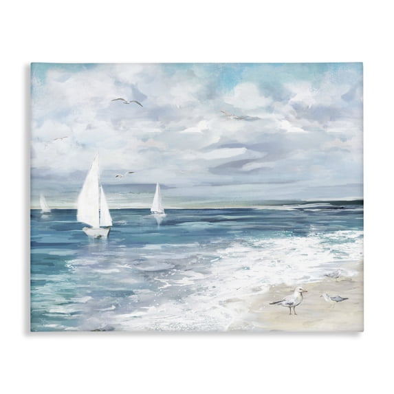 Stupell Industries Coastal On The Water Landscape Canvas Art, 48 x 36, by Carson Lyons