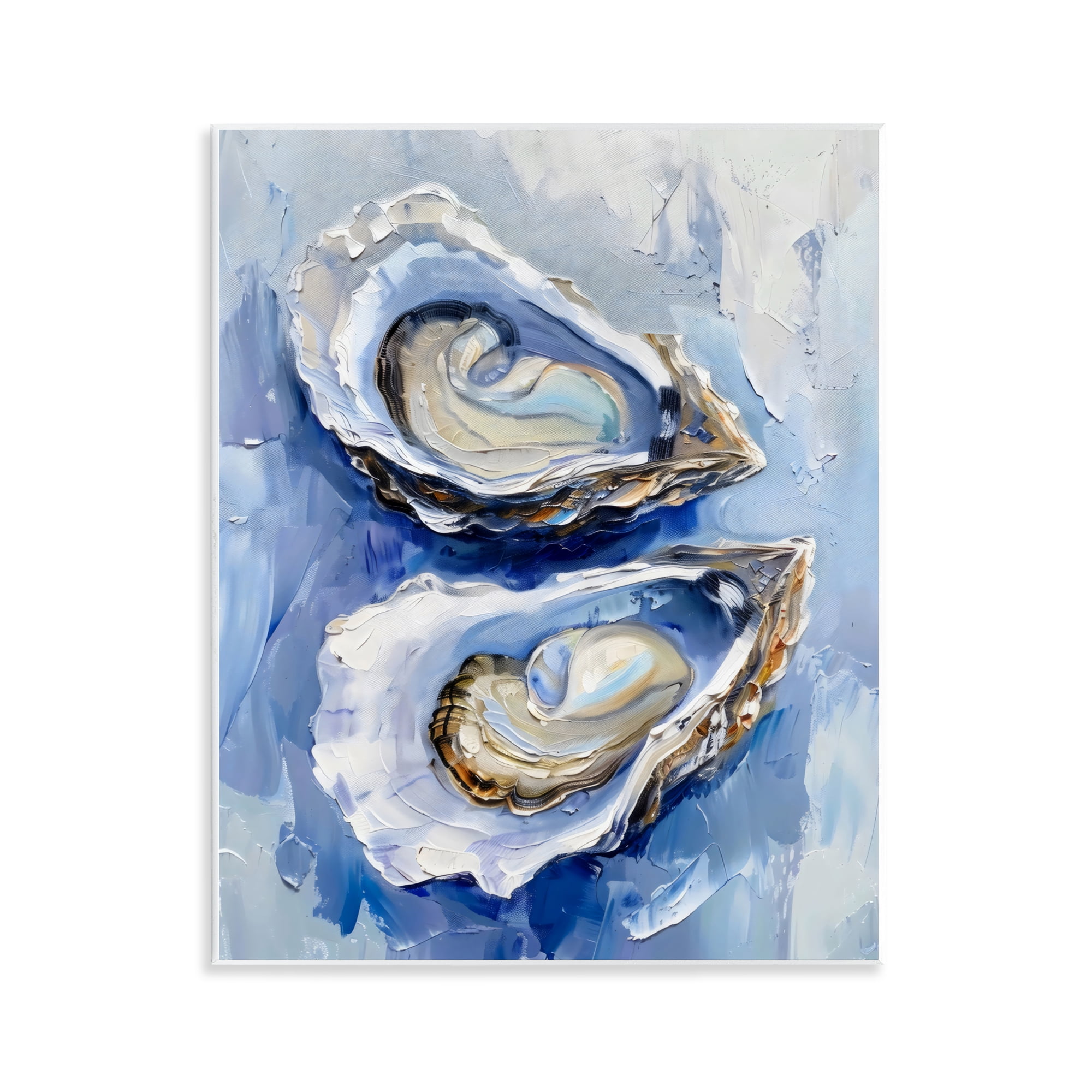 Stupell Industries Coastal Oysters in Pearlescent Light Wall Plaque Art, design by Creative Studio