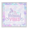 thumbnail image 1 of Stupell Industries Coastal Pastel Mermaid Vibes White Framed Giclee Art, 12 x 12, by Kim Allen, 1 of 8