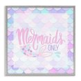 thumbnail image 1 of Stupell Industries Coastal Pastel Mermaids Only Gray Framed Giclee Art, 17 x 17, by Kim Allen, 1 of 8