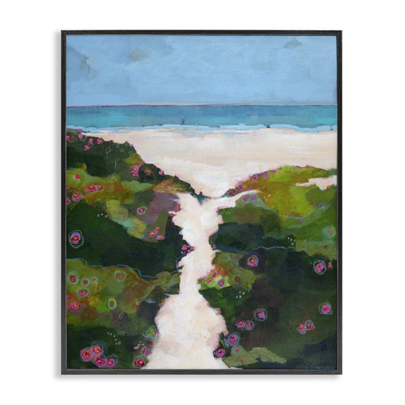 Stupell Industries Coastal Path Modern Black Framed Giclee Art design by Dorothy Holmes Mohler, 20 x 16